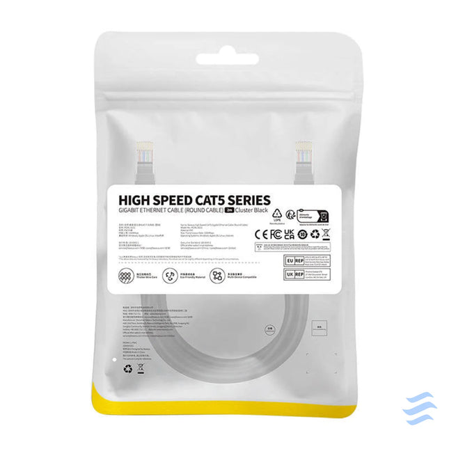 Baseus Ethernet CAT5 2m network cable (black) Network cables