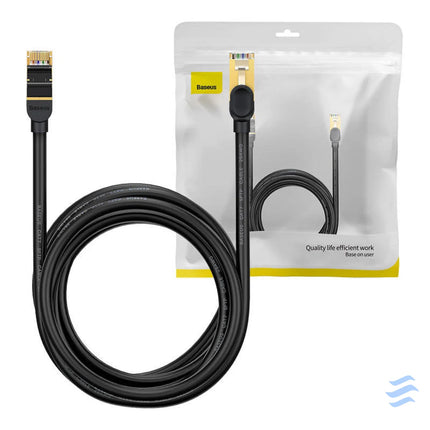 Baseus Ethernet RJ45 10Gbps 5m network cable (black) Network cables