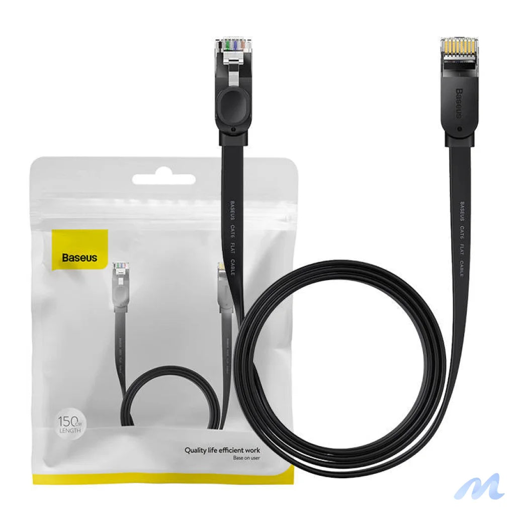 Baseus Ethernet RJ45, 1Gbps, 1.5m network cable (black)