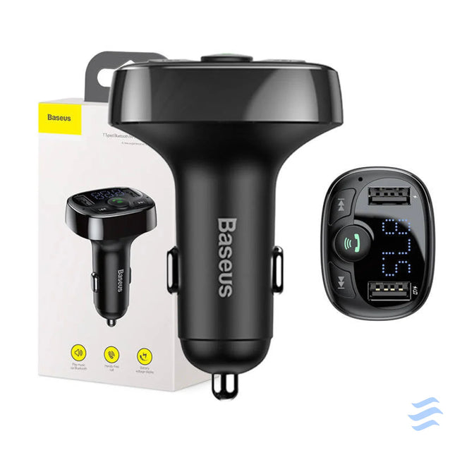 Baseus FM Transmitter T typed Bluetooth 2xUSB microSD (Black) Car transmitters