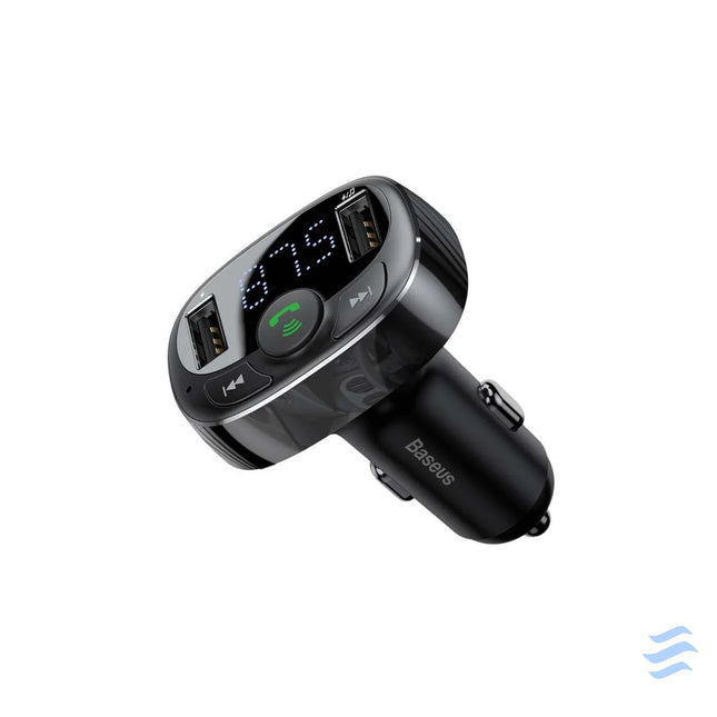 Baseus FM Transmitter T typed Bluetooth 2xUSB microSD (Black) Car transmitters