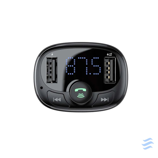 Baseus FM Transmitter T typed Bluetooth 2xUSB microSD (Black) Car transmitters