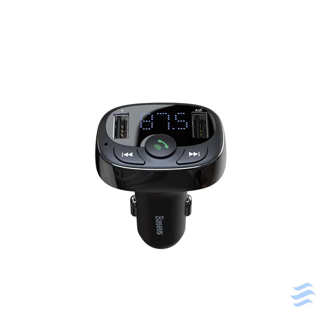 Baseus FM Transmitter T typed Bluetooth 2xUSB microSD (Black) Car transmitters