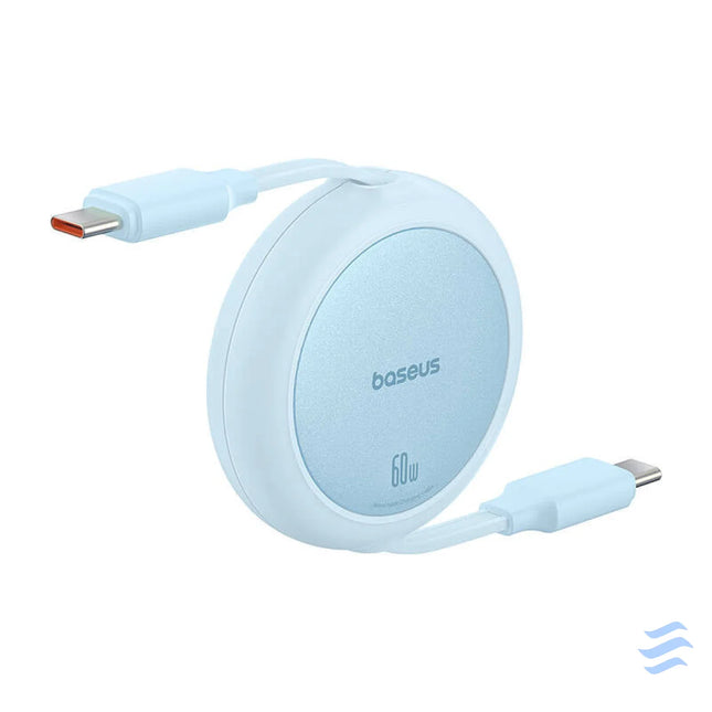 Baseus Free2Pull Mini USB C to USB C 60W USB cable 1m (blue) USB C to USB C