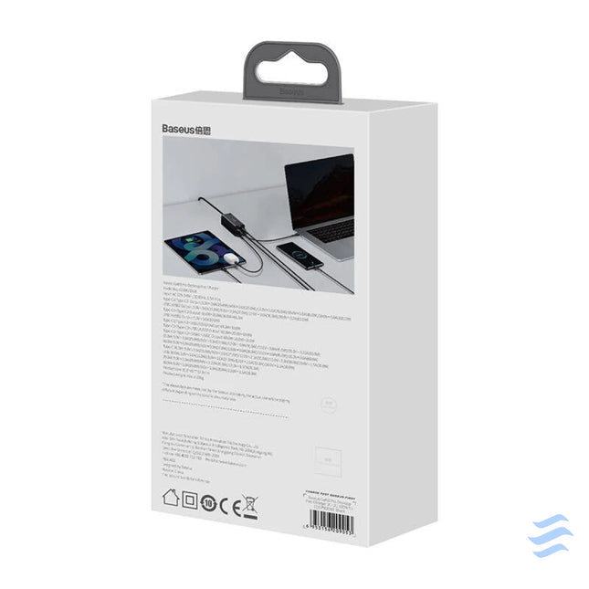 Baseus GaN3 Pro wall charger 2xUSB C + 2xUSB 100W (black) mains chargers