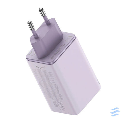 Baseus GAN6 Pro Fast Charger 2xUSB C + 2xUSB 65W (purple) mains chargers