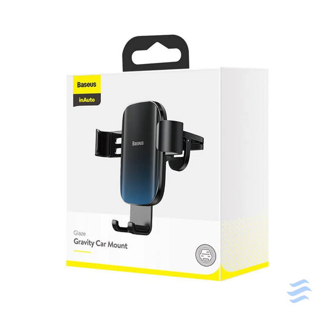 Baseus Glaze gravitational car holder for ventilation grid aluminum (black) Phone holders