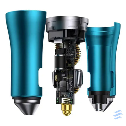Baseus Golden Contactor Pro car charger 2x USB C 40W (blue) Car chargers