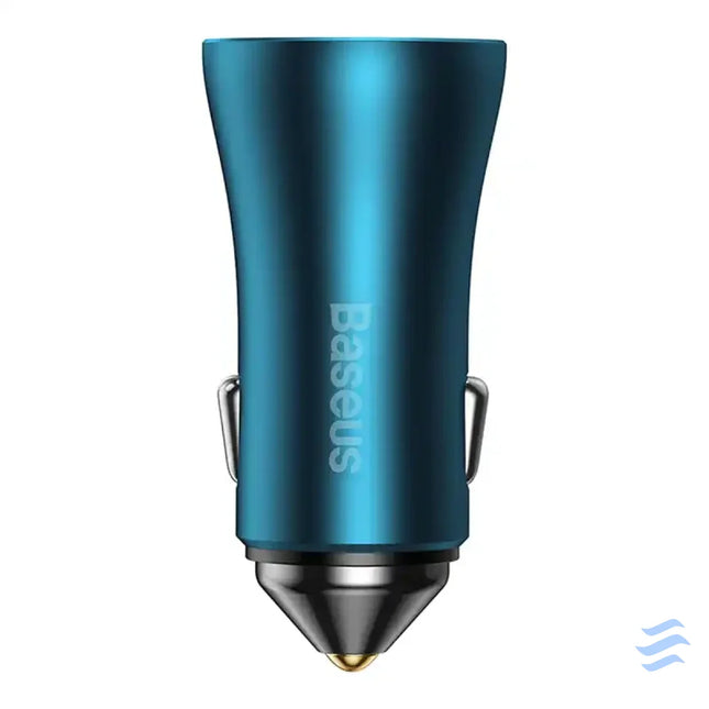 Baseus Golden Contactor Pro car charger 2x USB C 40W (blue) Car chargers