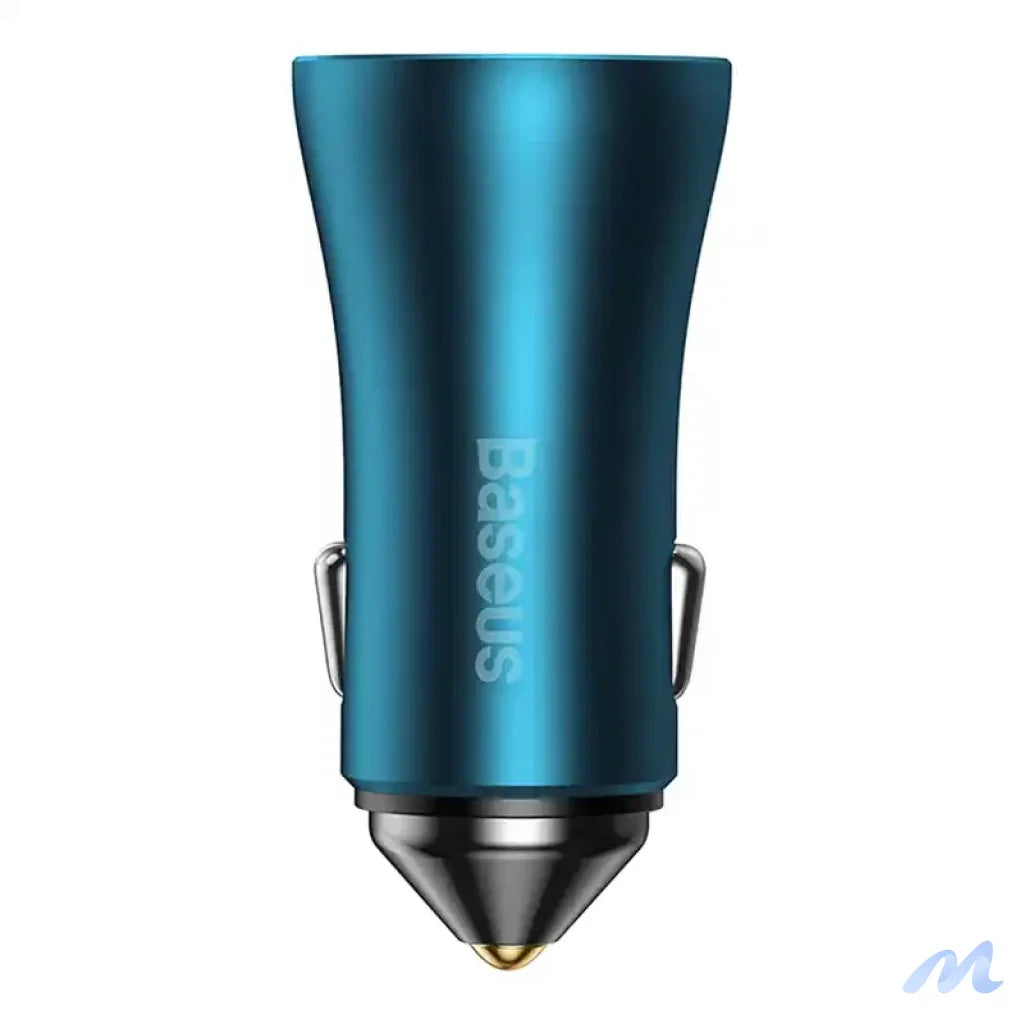 Baseus Golden Contactor Pro car charger, 2x USB-C, 40W (blue)