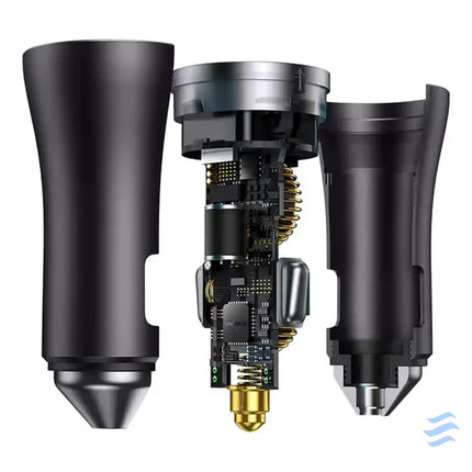 Baseus Golden Contactor Pro car charger 2x USB C 40W (Dark Gray) Car chargers