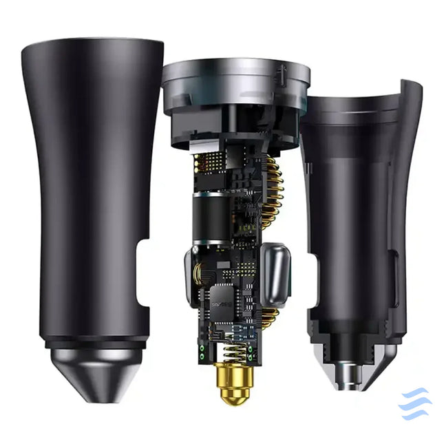 Baseus Golden Contactor Pro car charger 2x USB C 40W (Dark Gray) Car chargers