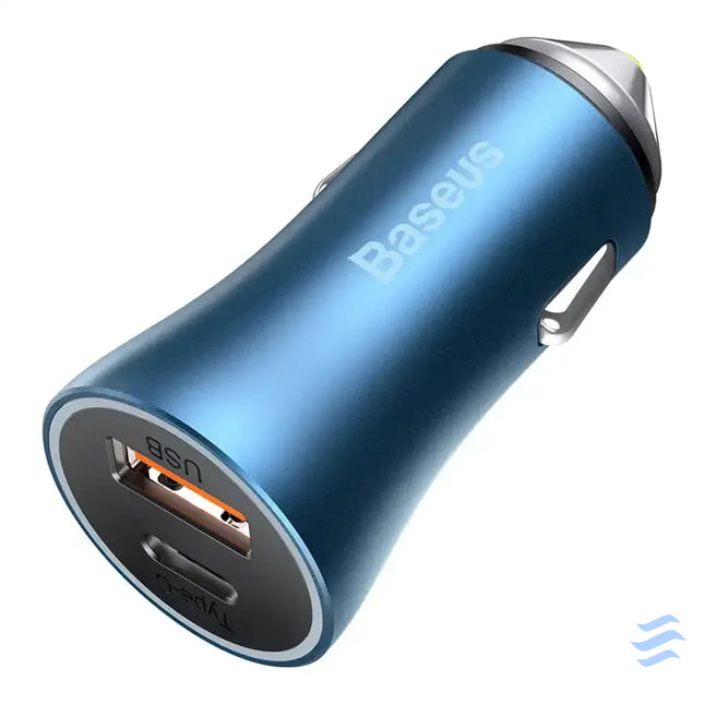 Baseus Golden Contactor Pro car charger USB + USB C QC4.0 + PD SCP 40W (blue) Car chargers