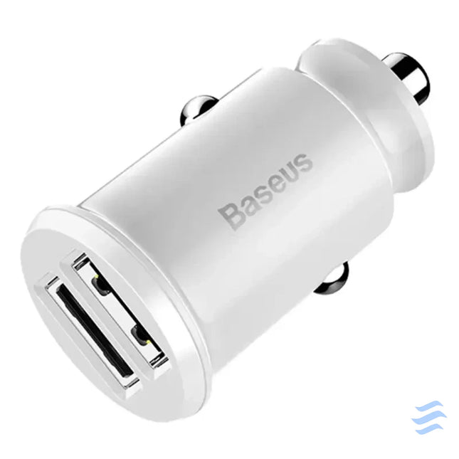 Baseus Grain Car Charger 2x USB 5V 3.1A (white) Car chargers
