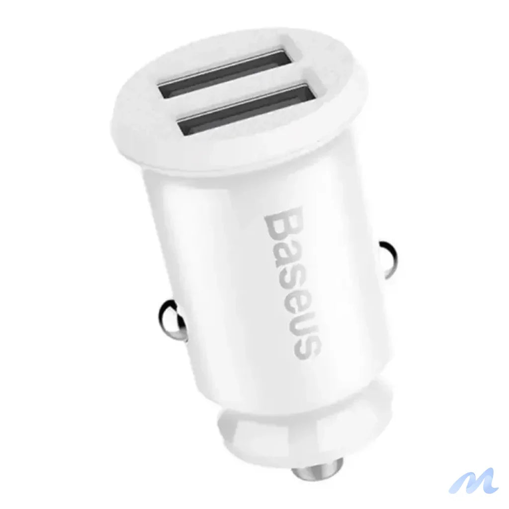 Baseus Grain Car Charger 2x USB 5V 3.1A (white)