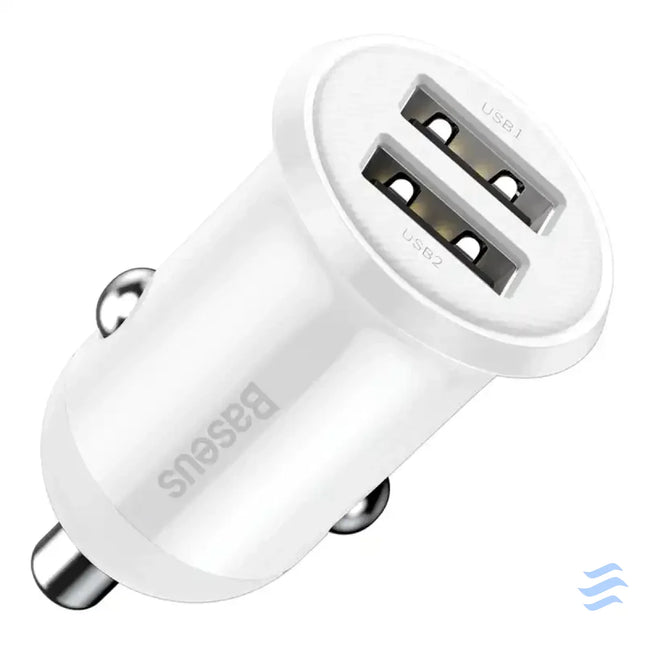 Baseus Grain Pro Car Charger 2x USB 4.8A (white) Car chargers