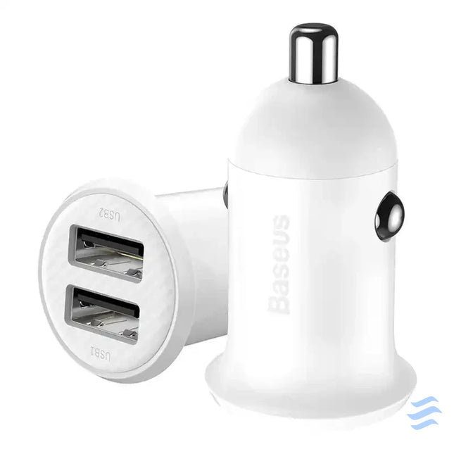 Baseus Grain Pro Car Charger 2x USB 4.8A (white) Car chargers