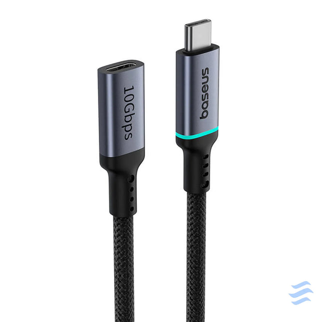 Baseus High Definition extension cable USB C Male to Female 10Gbps 0,5m (black) USB cables