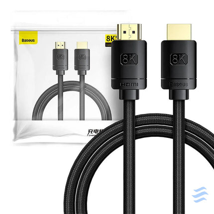 Baseus High Definition Series HDMI 2.1 cable 8K 60Hz 3D HDR 48Gbps 1m (black) Video cables