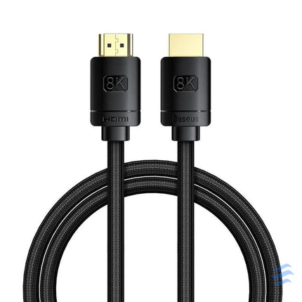 Baseus High Definition Series HDMI 2.1 cable 8K 60Hz 3D HDR 48Gbps 1m (black) Video cables