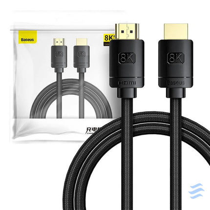 Baseus High Definition Series HDMI 2.1 cable 8K 60Hz 3D HDR 48Gbps 2m (black) Video cables