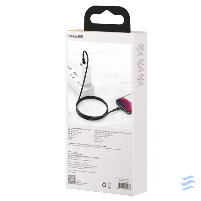 Baseus High Density Braided Cable Type C to Lightning PD 20W 1m (Black) USB C to Lightning