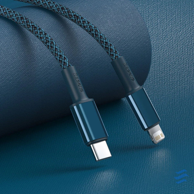 Baseus High Density Braided Cable Type C to Lightning PD 20W 1m (blue) USB C to Lightning