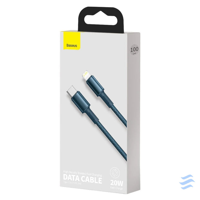 Baseus High Density Braided Cable Type C to Lightning PD 20W 1m (blue) USB C to Lightning