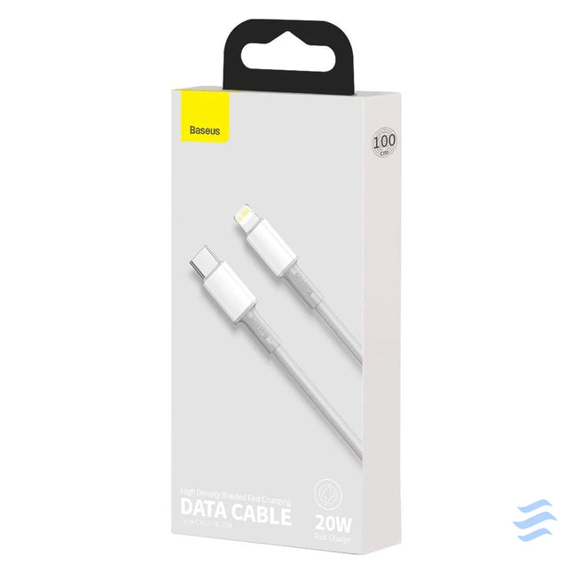 Baseus High Density Braided Cable Type C to Lightning PD 20W 1m (white) USB C to Lightning