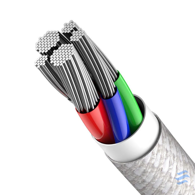 Baseus High Density Braided Cable Type C to Lightning PD 20W 1m (white) USB C to Lightning