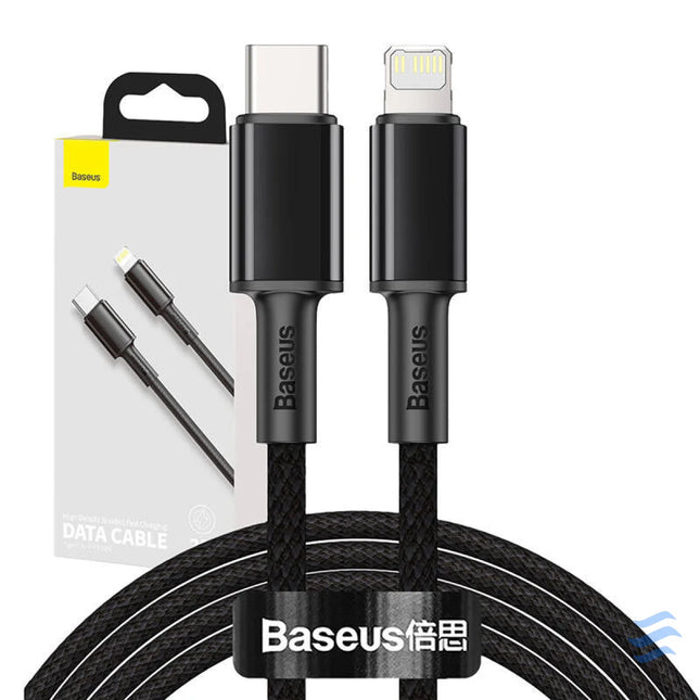 Baseus High Density Braided Cable Type C to Lightning PD 20W 2m (Black) USB C to Lightning