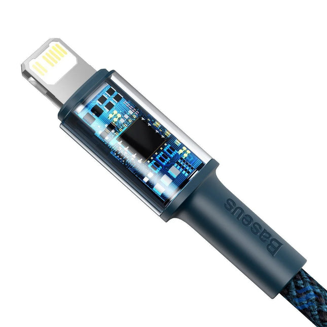Baseus High Density Braided Cable Type C to Lightning PD 20W 2m (blue) USB C to Lightning