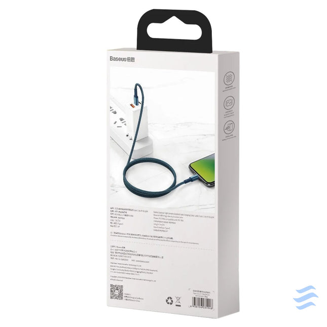 Baseus High Density Braided Cable Type C to Lightning PD 20W 2m (blue) USB C to Lightning