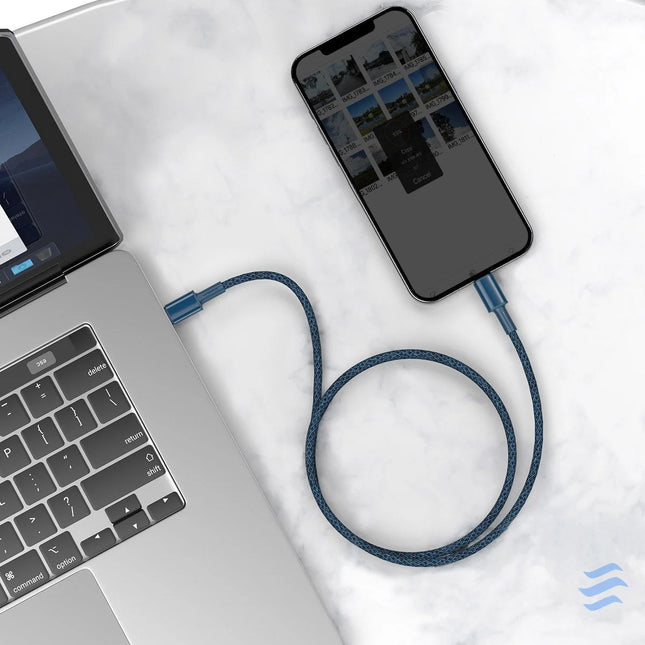 Baseus High Density Braided Cable Type C to Lightning PD 20W 2m (blue) USB C to Lightning