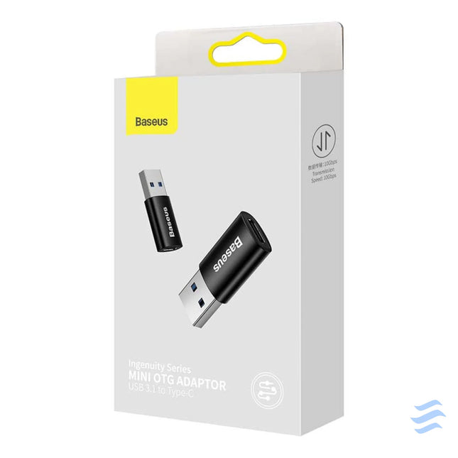 Baseus Ingenuity USB A to USB C adapter OTG (black) Adapters connectors and converters