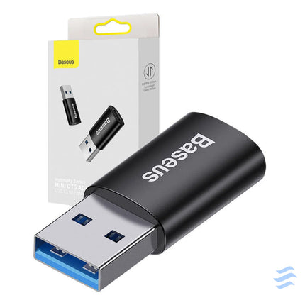 Baseus Ingenuity USB A to USB C adapter OTG (black) Adapters connectors and converters