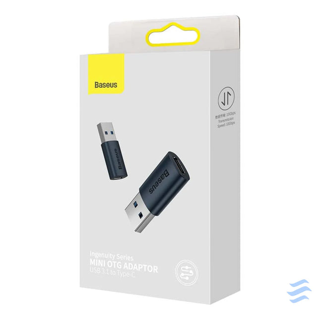 Baseus Ingenuity USB A to USB C adapter OTG (blue) Adapters connectors and converters