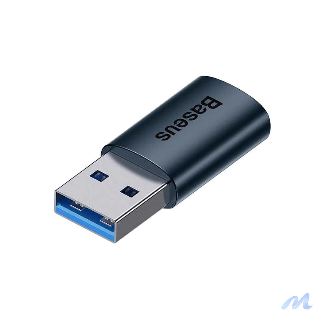 Baseus Ingenuity USB-A to USB-C adapter OTG (blue)