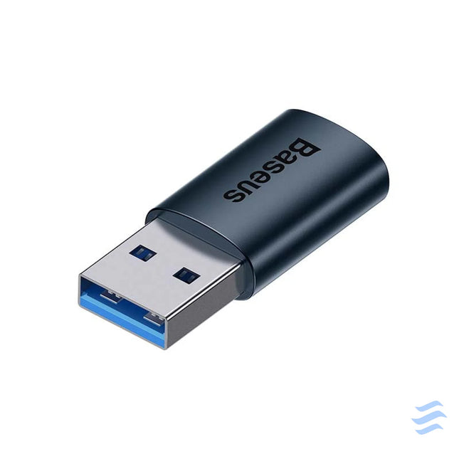 Baseus Ingenuity USB A to USB C adapter OTG (blue) Adapters connectors and converters