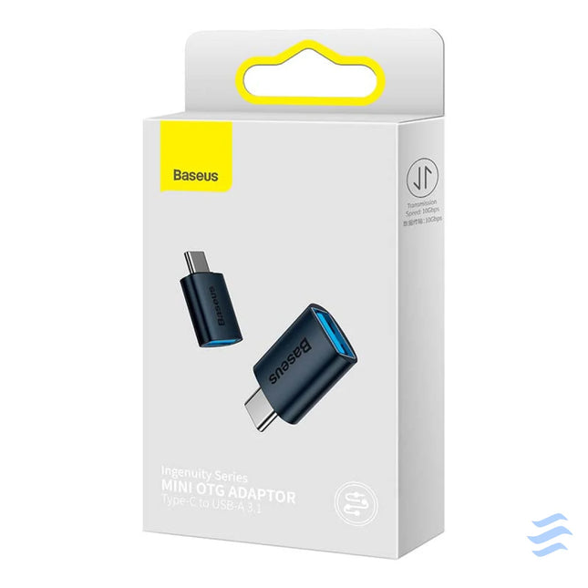 Baseus Ingenuity USB C to USB A adapter OTG (blue) Adapters connectors and converters