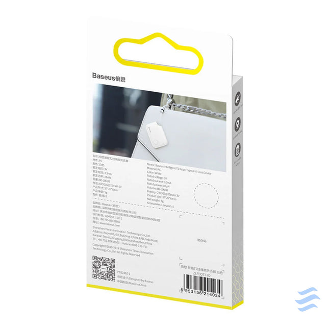 Baseus Intelligent T2 ropetype anti loss device White Bluetooth trackers
