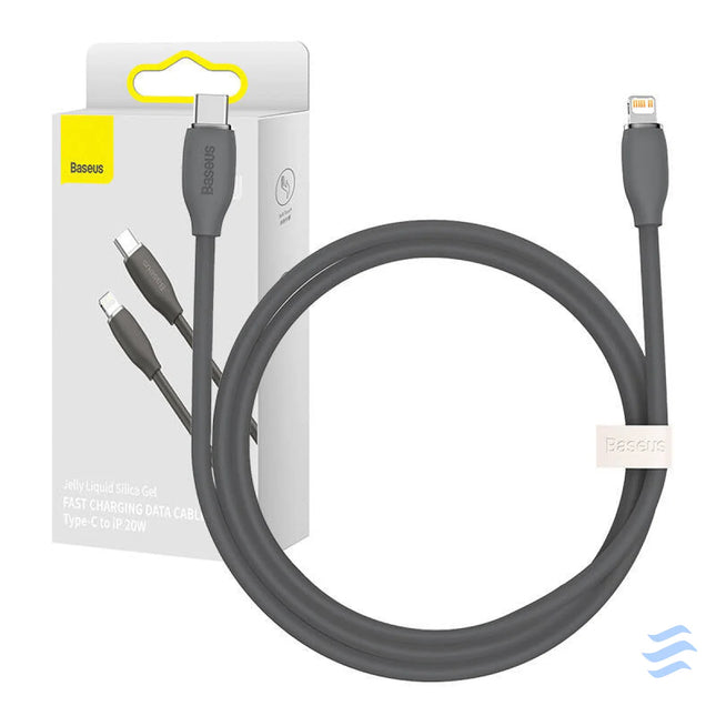 Baseus Jelly cable USB C to Lightning 20W 1,2m (black) USB C to Lightning