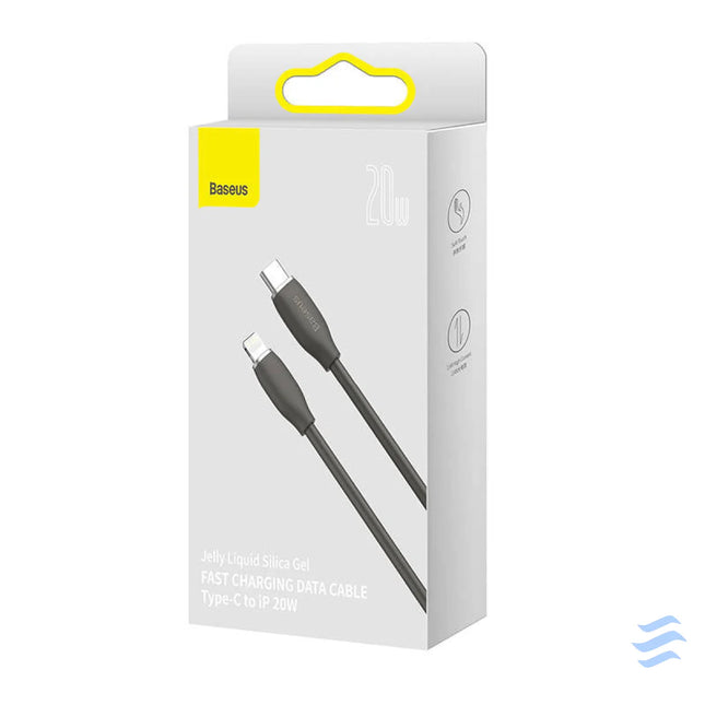 Baseus Jelly cable USB C to Lightning 20W 1,2m (black) USB C to Lightning