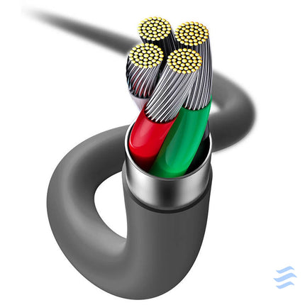 Baseus Jelly cable USB to Lightning 2,4A 1,2m (black) USB to Lightning