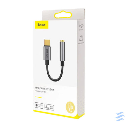 Baseus L54 Audio Adapter USB C + mini jack 3,5mm (Black + Gray) Audio adapters
