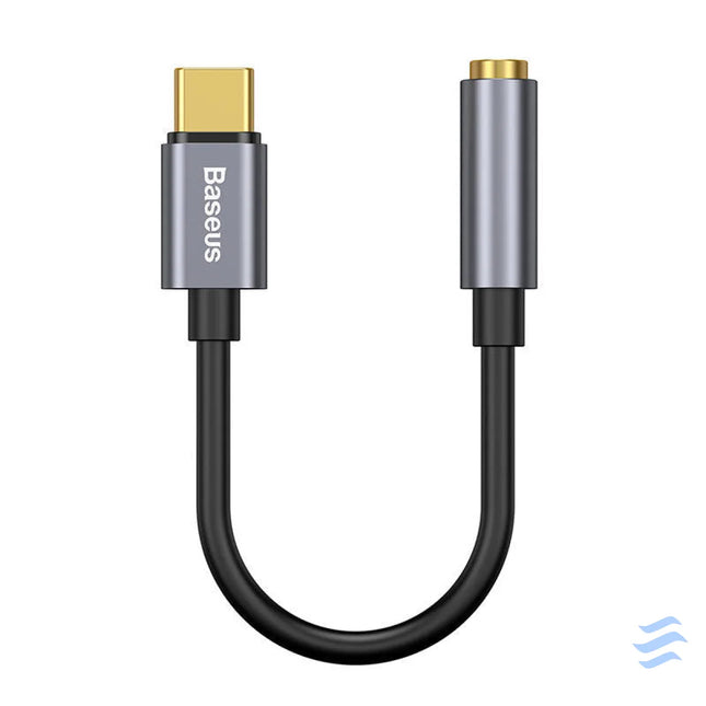 Baseus L54 Audio Adapter USB C + mini jack 3,5mm (Black + Gray) Audio adapters