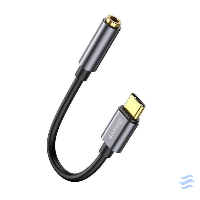 Baseus L54 Audio Adapter USB C + mini jack 3,5mm (Black + Gray) Audio adapters