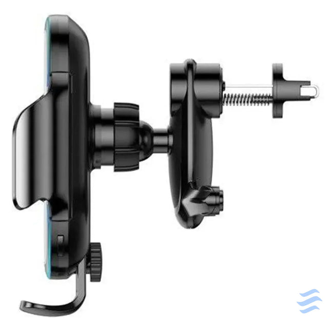 Baseus Light Electric Car Holder with Qi inductive charger (Black) Phone holders