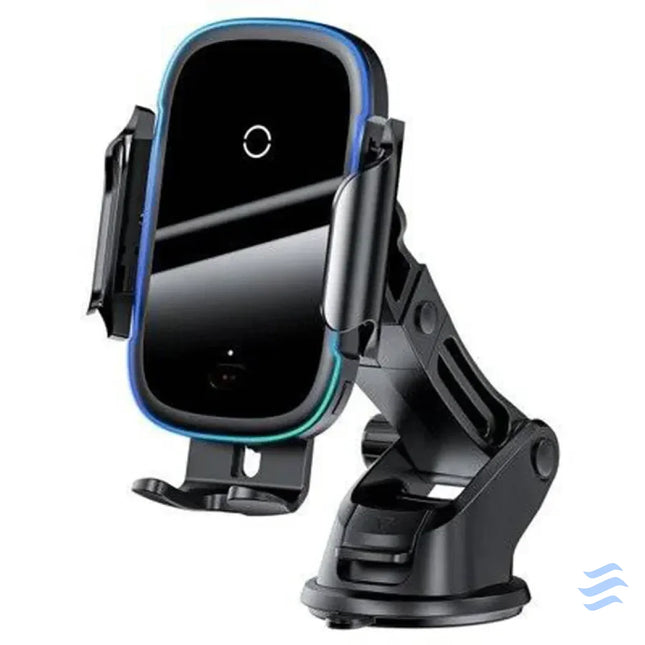 Baseus Light Electric Car Holder with Qi inductive charger (Black) Phone holders