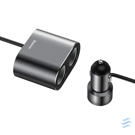 Baseus Lighter socket splitter 2xUSB 3,1A 100W (Black) Car chargers